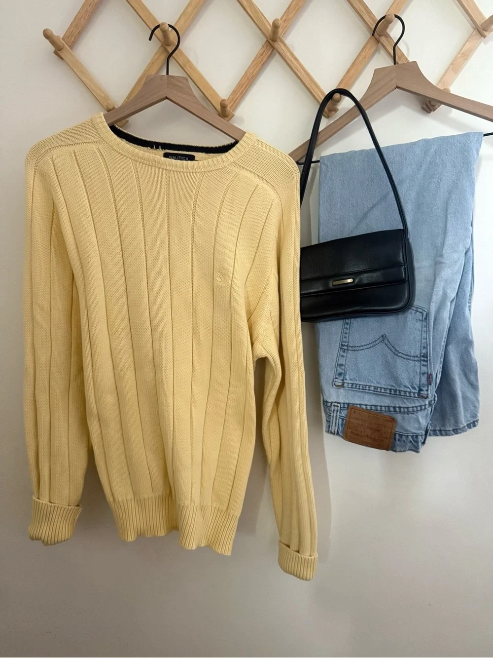 Butter Yellow Ribbed Knit Sweater • Classic • Cottagecore • Cozy